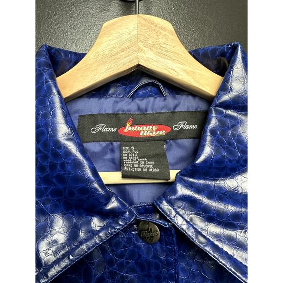 Y2K Blue Jacket - Johnny Blaze Flame women - Picture 2 of 6